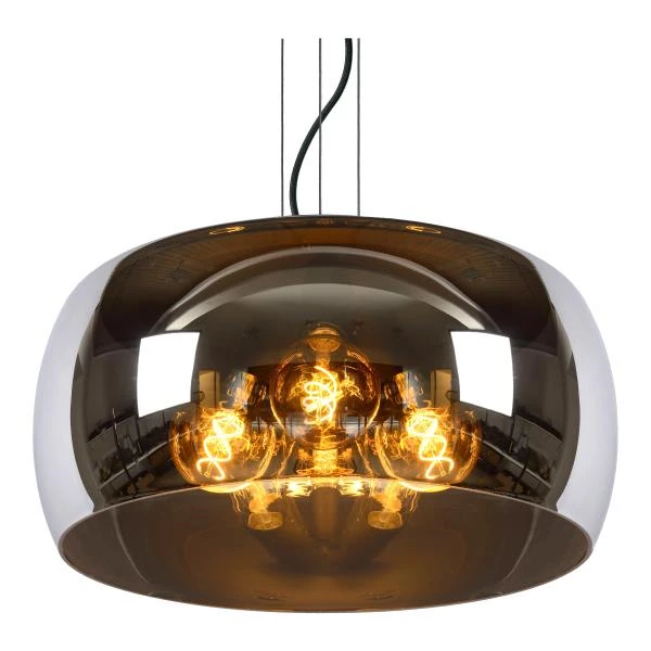 Lucide OLIVIA - Pendant light - Ø 50 cm - 3xE27 - Smoke Grey - detail 1